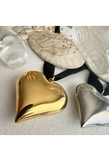 Pika & Bear Pika & Bear - "Topanga" Velvet Choker Necklace with Heart Pendant