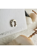 Pika & Bear Pika & Bear - "Benalto" Tiny Horseshoe Stud Earrings in Sterling Silver