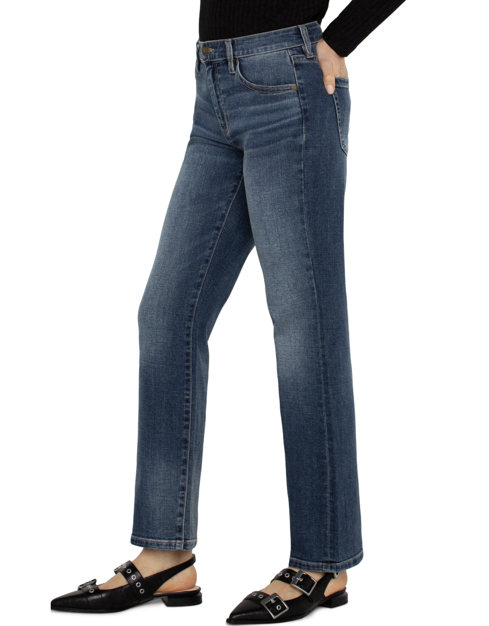 Liverpool Liverpool - Kennedy Crop Straight Jean (Morgan City)