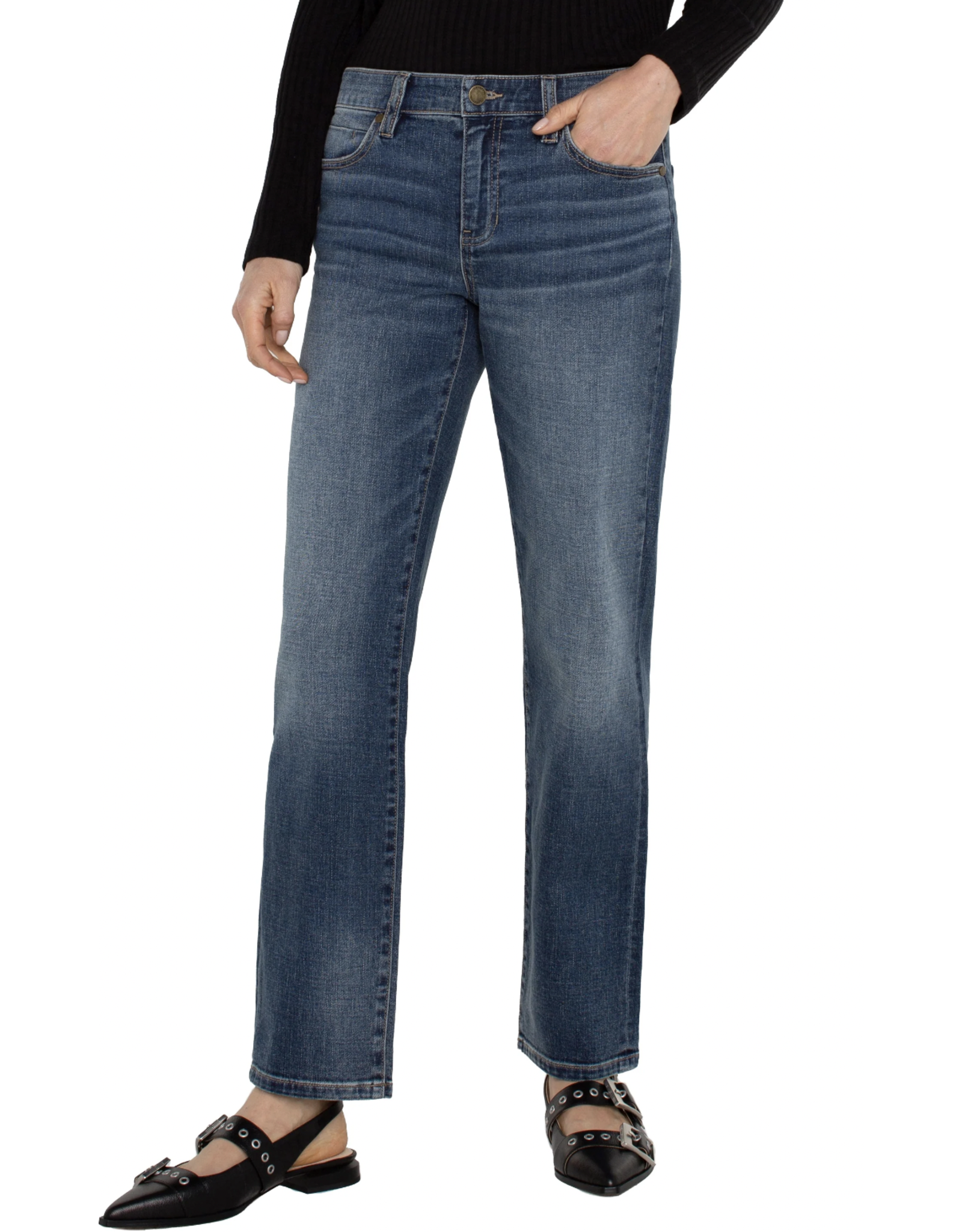 Liverpool Liverpool - Kennedy Crop Straight Jean (Morgan City)