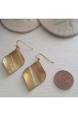 Pika & Bear Pika & Bear - "Eve Ensler" Modernist Raw Brass Drop Earrings
