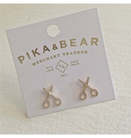 Pika & Bear Pika & Bear - 	 "Snips" Scissor Stud Earrings