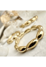 Pika & Bear Pika & Bear - "Excelsa" Oval Beaded Ring (Gold)