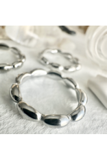 Pika & Bear Pika & Bear - "Excelsa" Oval Beaded Ring (Silver)