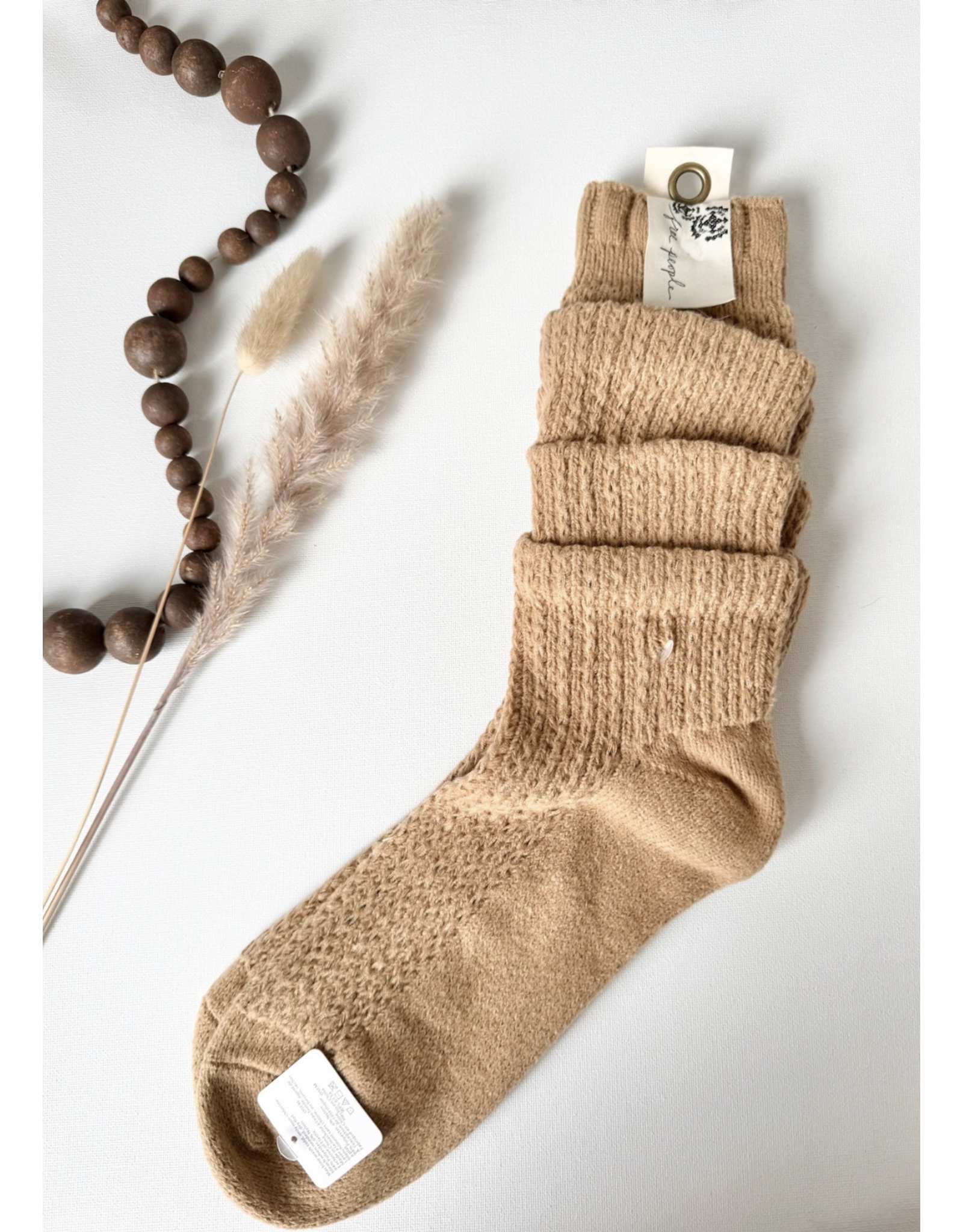 Free people Free People - Staple Slouch Socks (Camel)