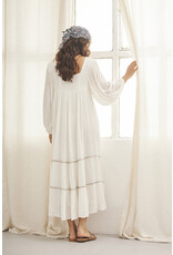 NKN Barcelona NKN Barcelona - Embroidered long sleeve dress (White)