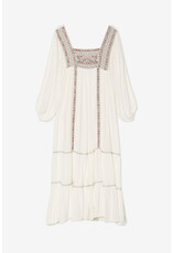 NKN Barcelona NKN Barcelona - Embroidered long sleeve dress (White)