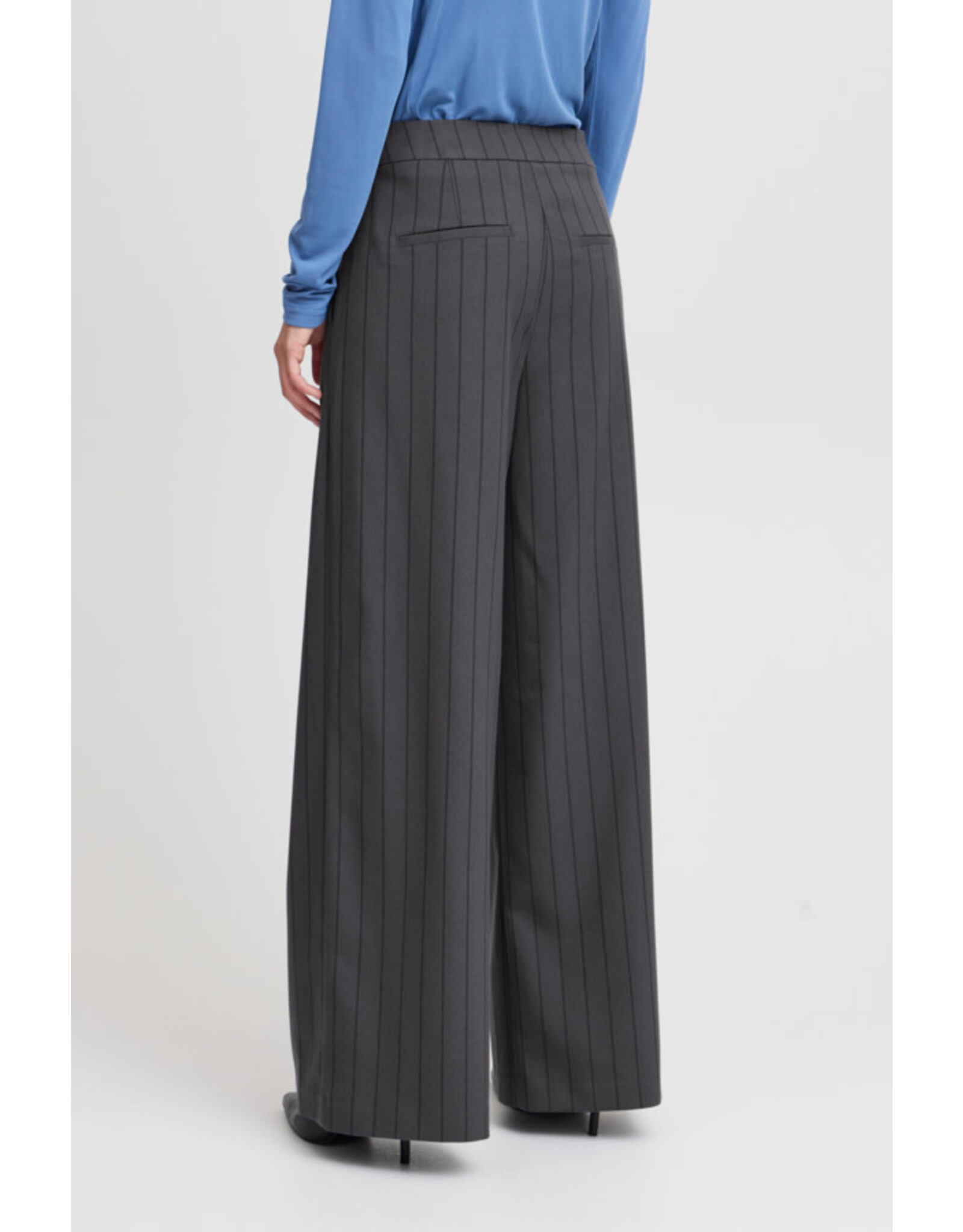 b.young b.young - Effania Trousers (Smoke Blue Stripe)