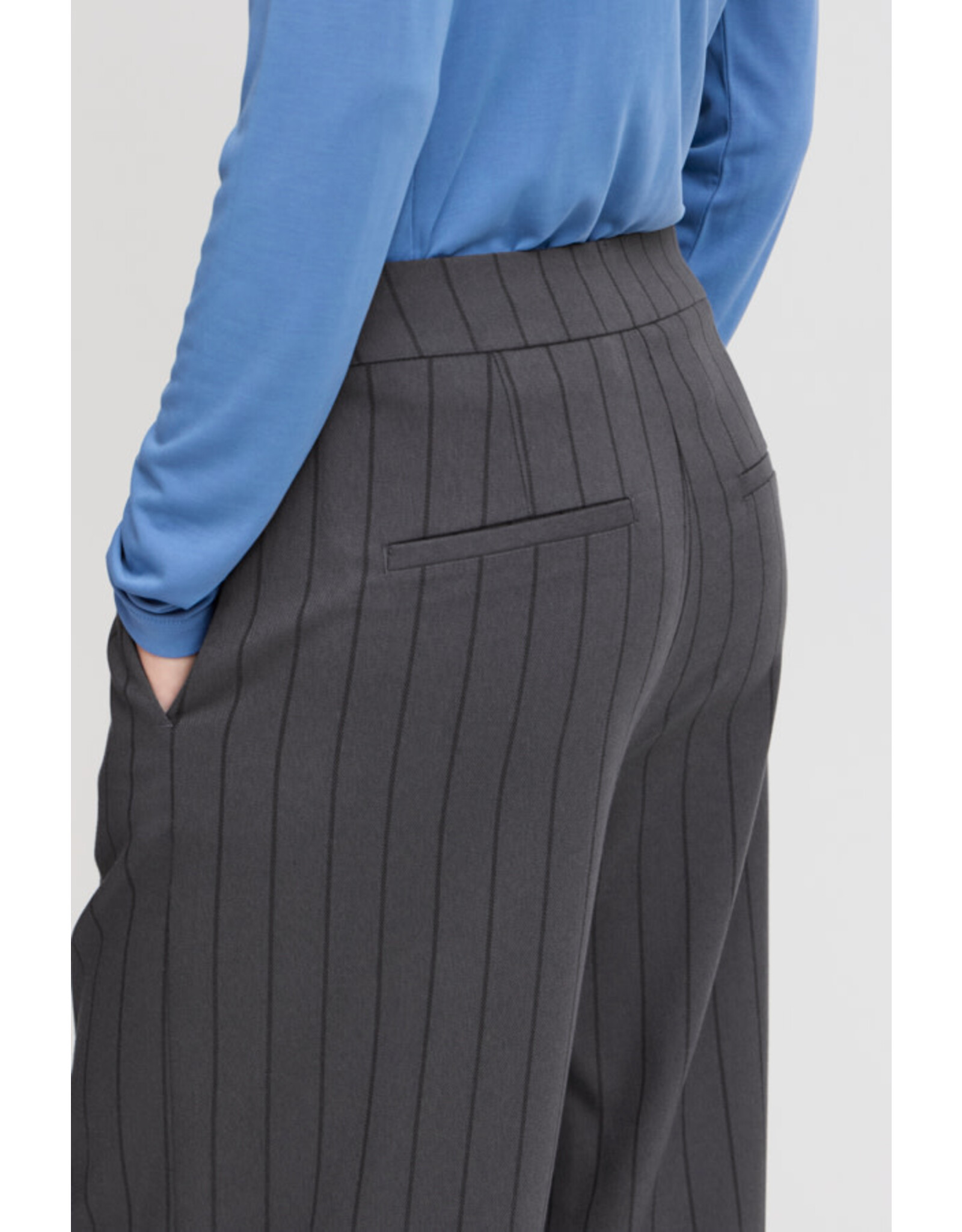 b.young b.young - Effania Trousers (Smoke Blue Stripe)