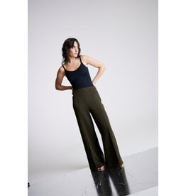 ICHI ICHI - Kate wide leg pants (Black / Lizard Herringbone))