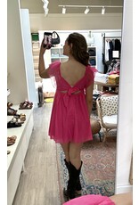 Sadie & Sage Sadie & Sage - Delphine ruffle sleeveless mini dress (Pink)