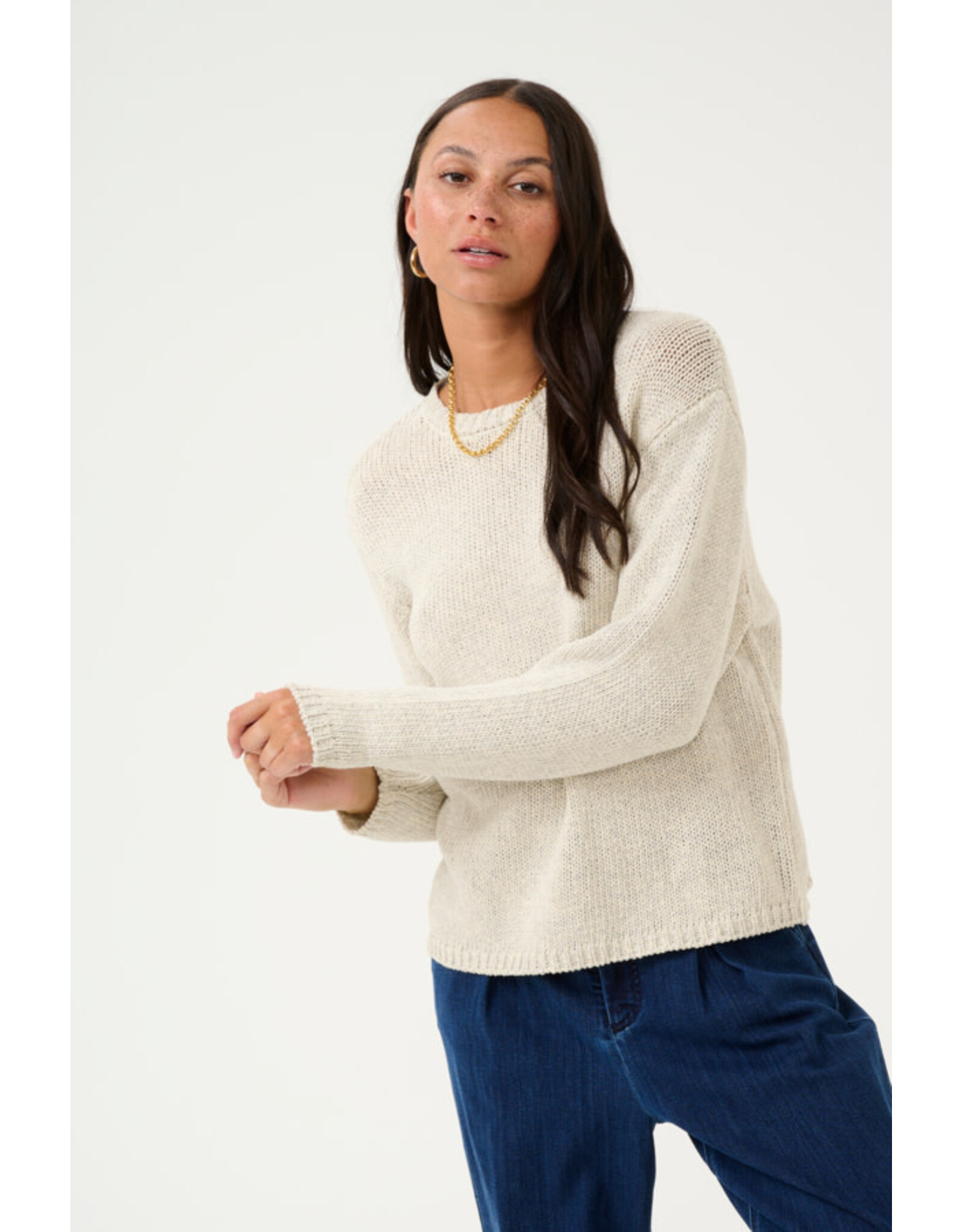 Kaffe Kaffe - Gerdi knit pullover (Turtledove)