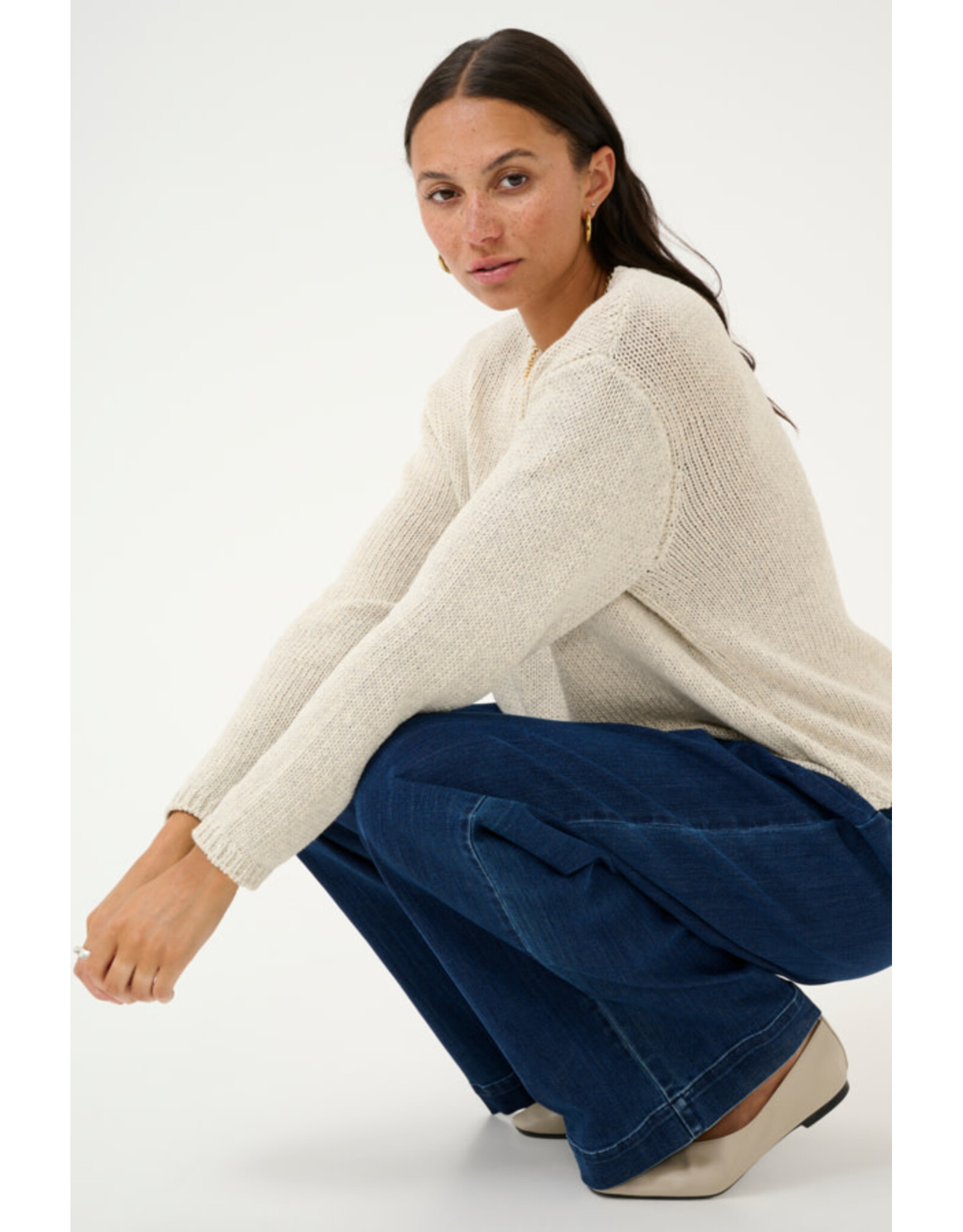 Kaffe Kaffe - Gerdi knit pullover (Turtledove)