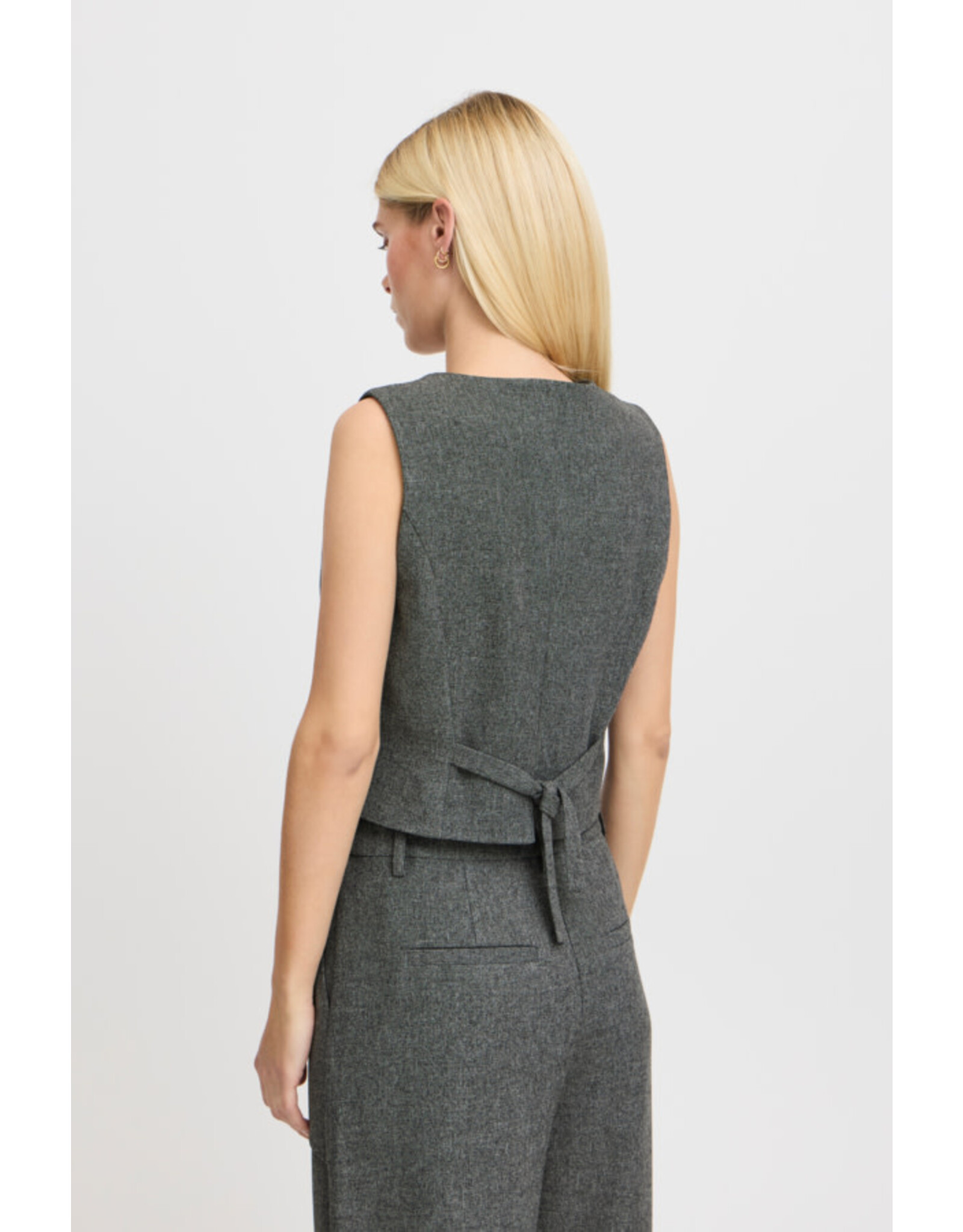 b.young b.young - Etona Waistcoat (Mid Grey)