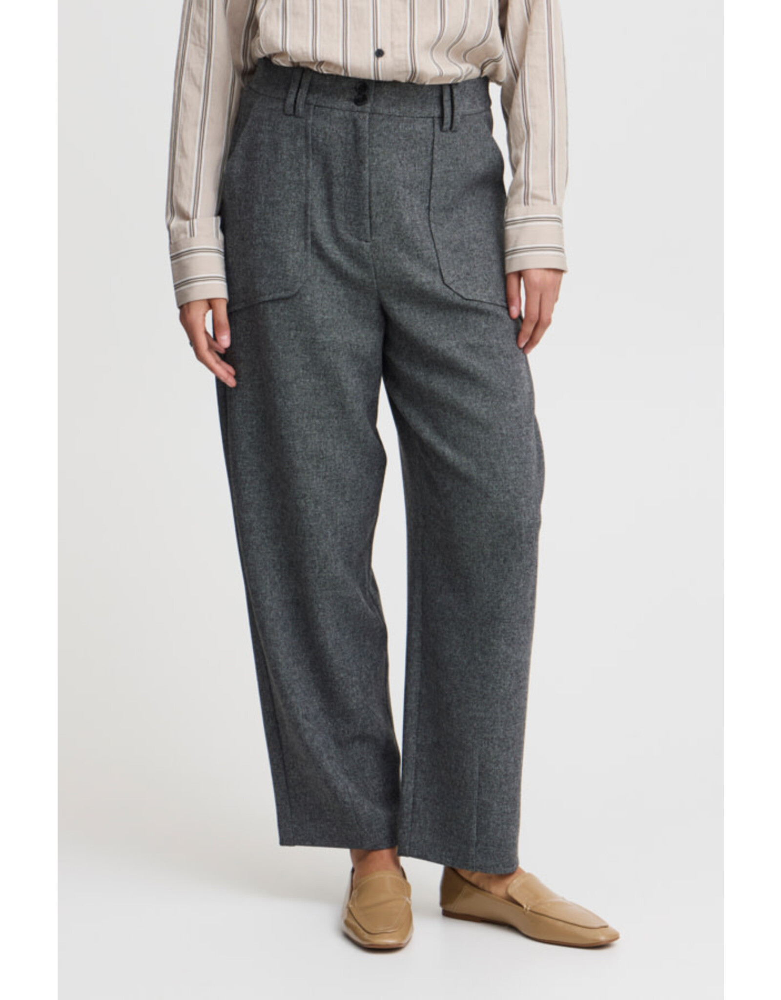b.young b.Young - Etona Trousers (Mid Grey)