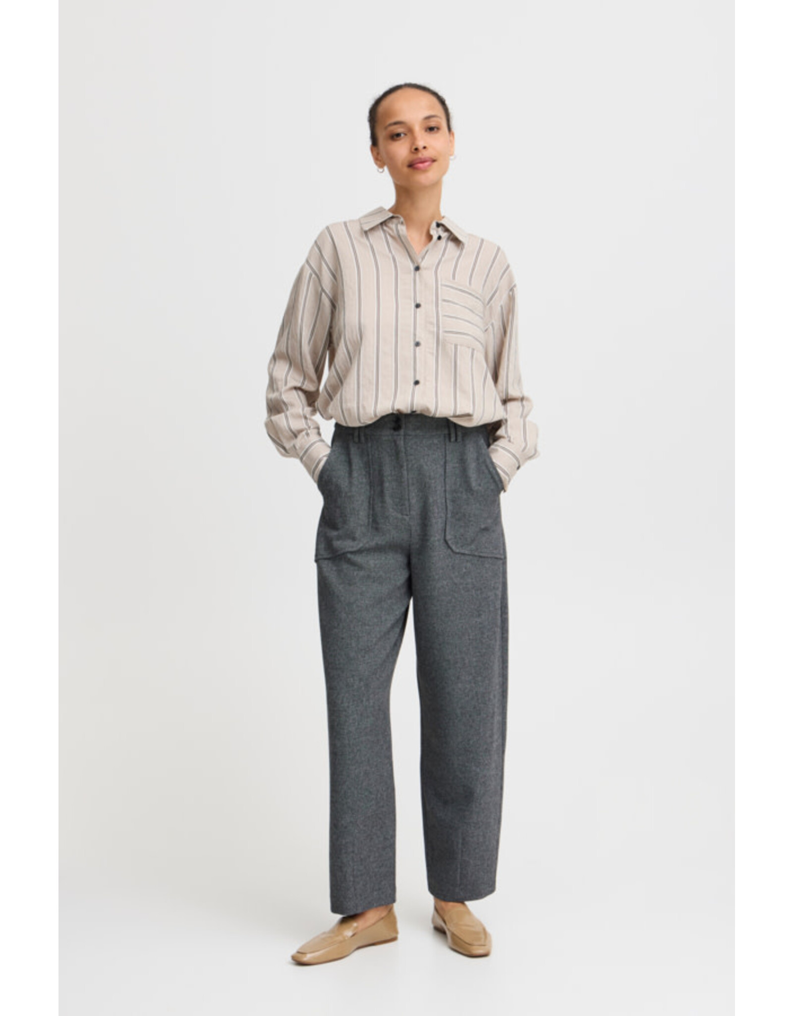 b.young b.Young - Etona Trousers (Mid Grey)