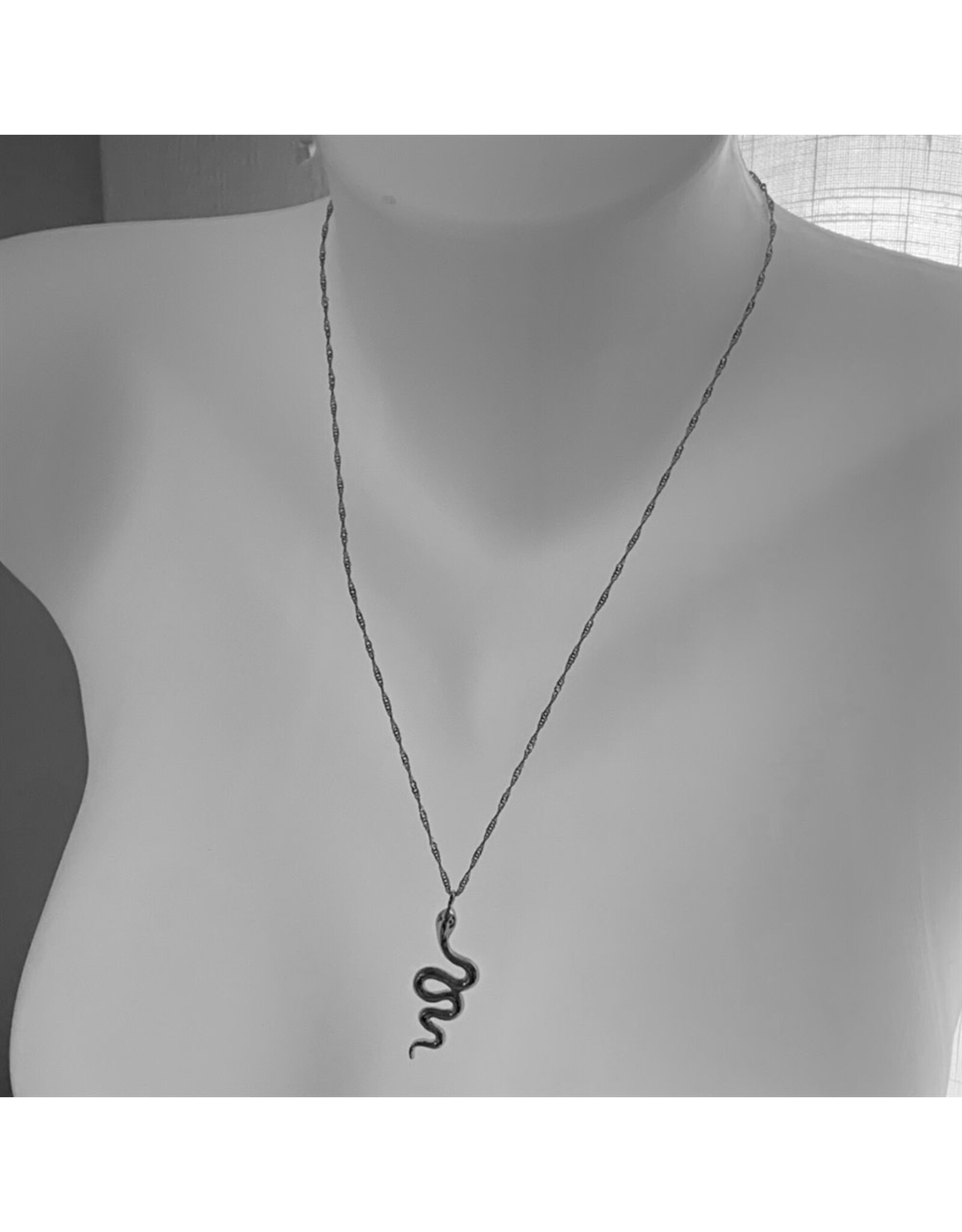 Pika & Bear Pika & Bear - "Snek" Snake Charm on DNA Chain Necklace