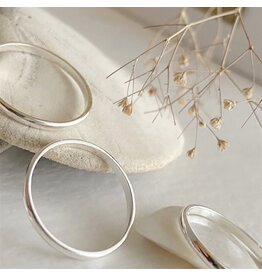 Pika & Bear Pika & Bear - Jane Tiny Plain Ring in Sterling Silver