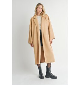 Sadie & Sage Sadie & Sage - Dionne Long Open Front Coat (Honey Gold)