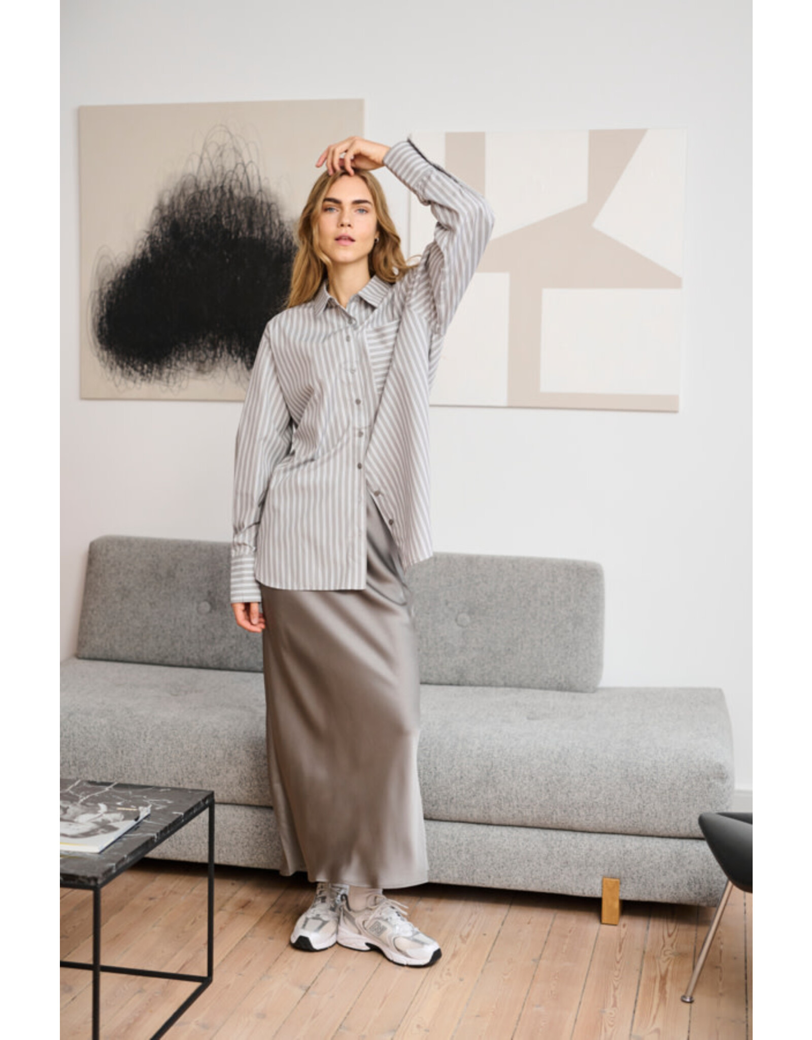 Kaffe Kaffe - Lotte Skirt (Steeple Gray)