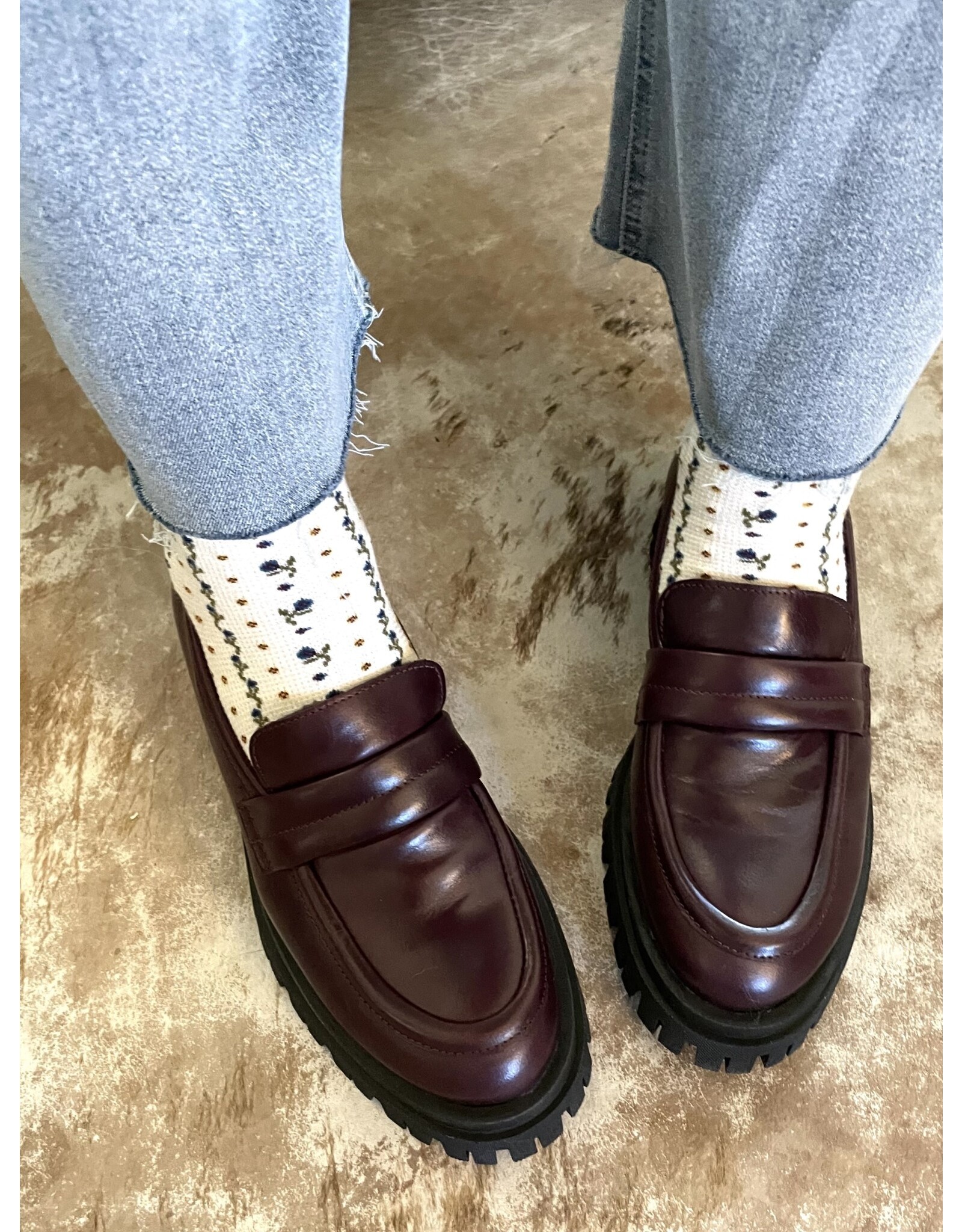 Ateliers Ateliers - Kurt Lug Sole Loafer (Bordo)