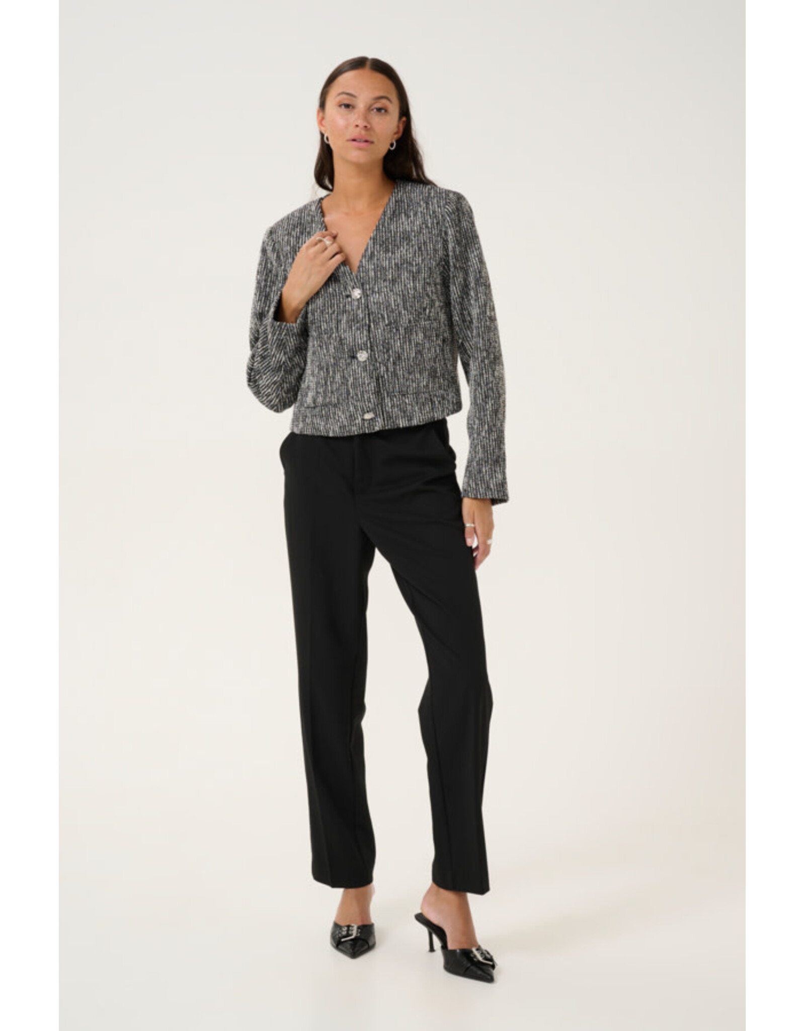 Kaffe Kaffe - Minella Blazer (Black / White)