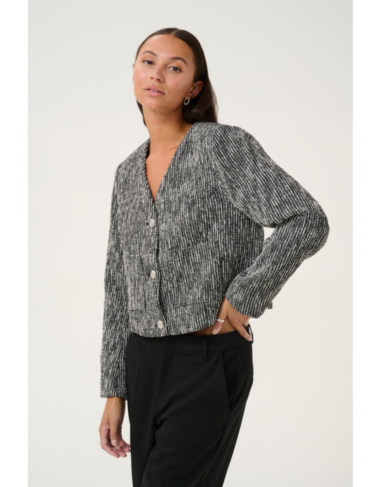 Kaffe Kaffe - Minella Blazer (Black / White)