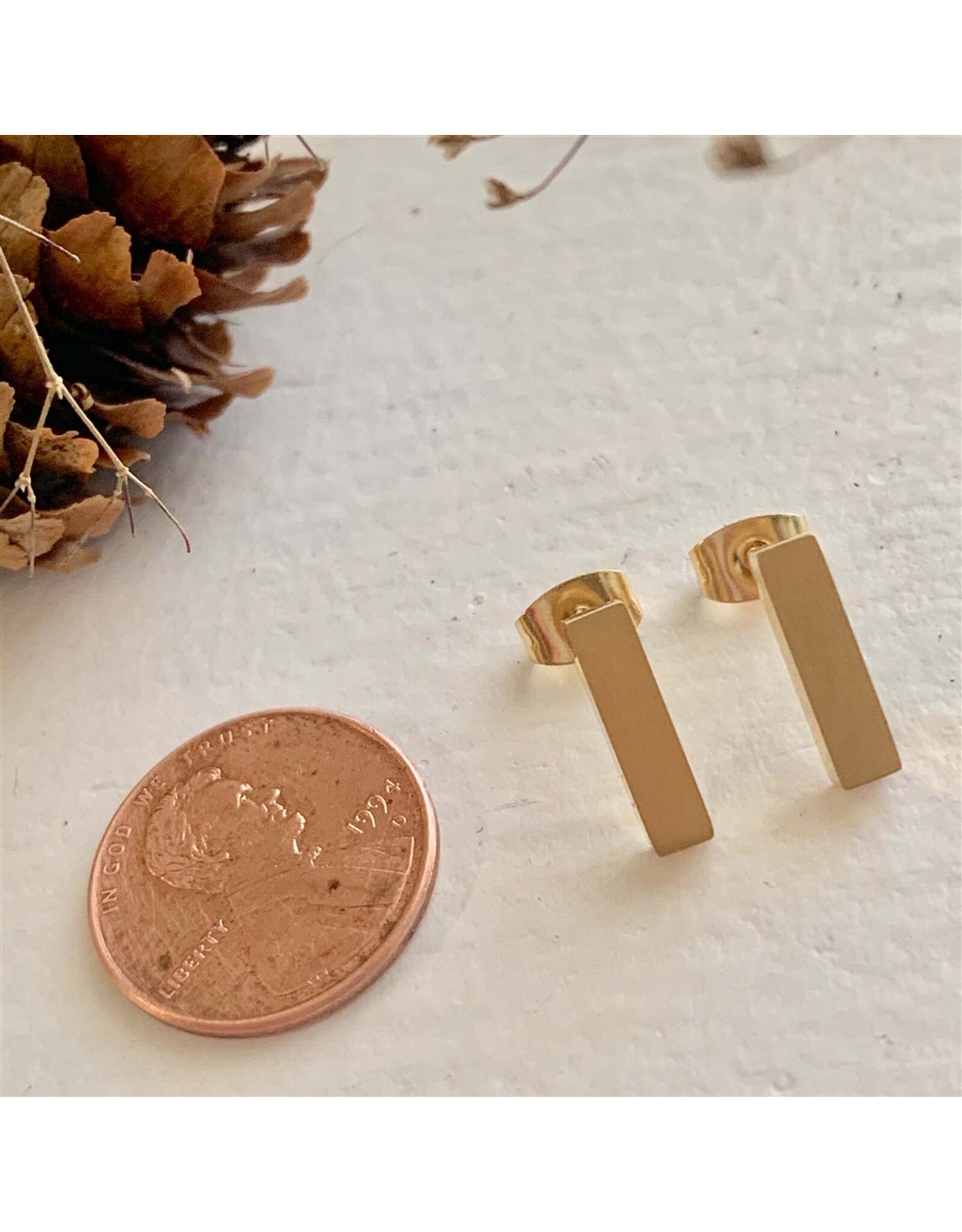 Pika & Bear Pika & Bear - Monolith Minimalistic Stud Earrings