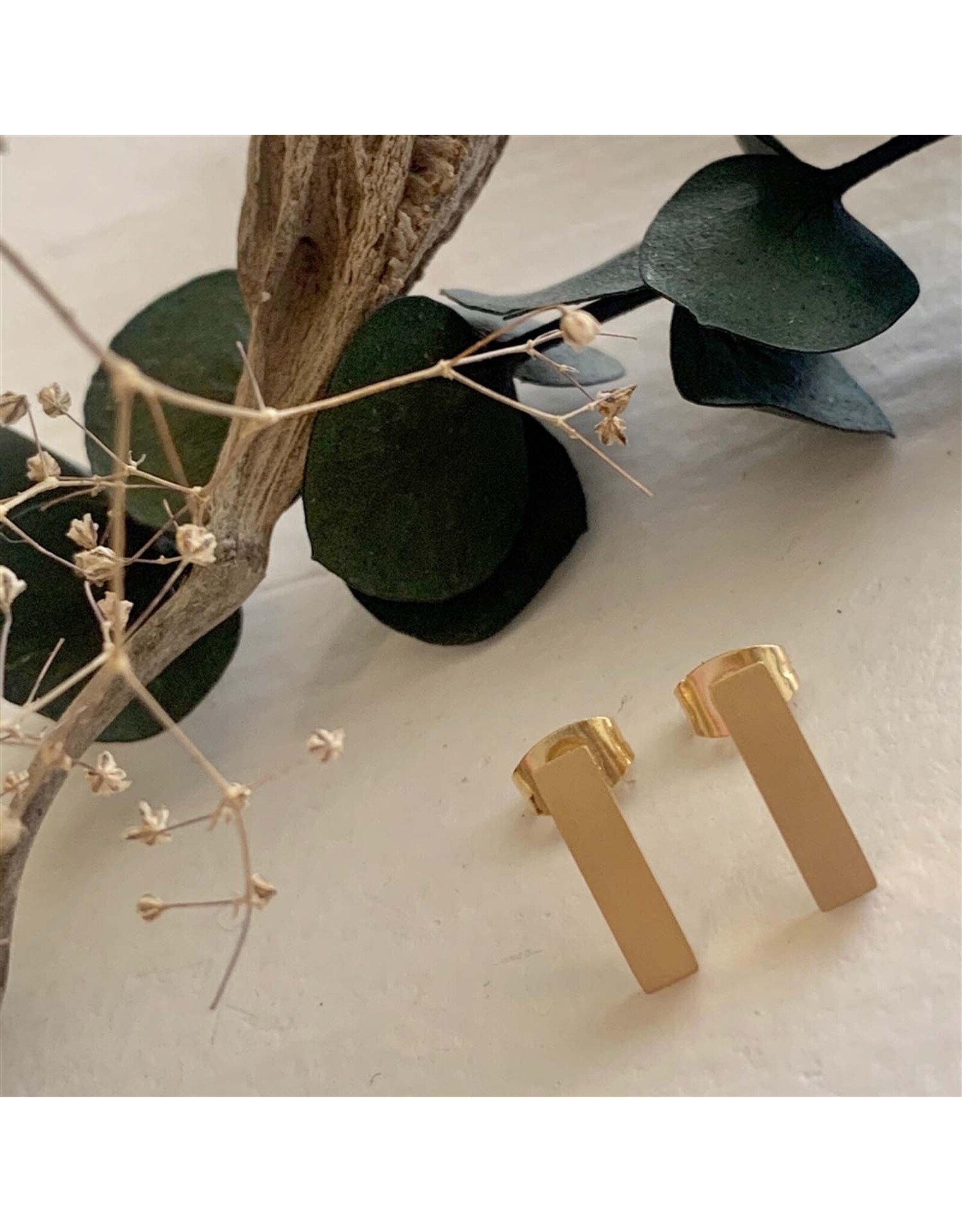 Pika & Bear Pika & Bear - Monolith Minimalistic Stud Earrings