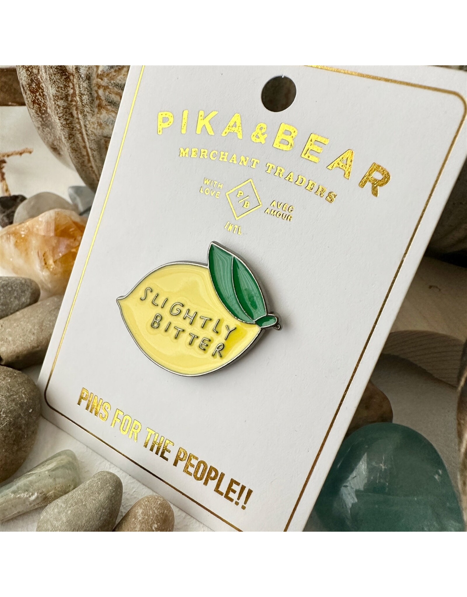 Pika & Bear Pika & Bear - "Flavedo" Slightly Bitter Lemon Enamel Pin