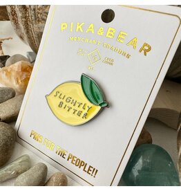 Pika & Bear Pika & Bear - "Flavedo" Slightly Bitter Lemon Enamel Pin