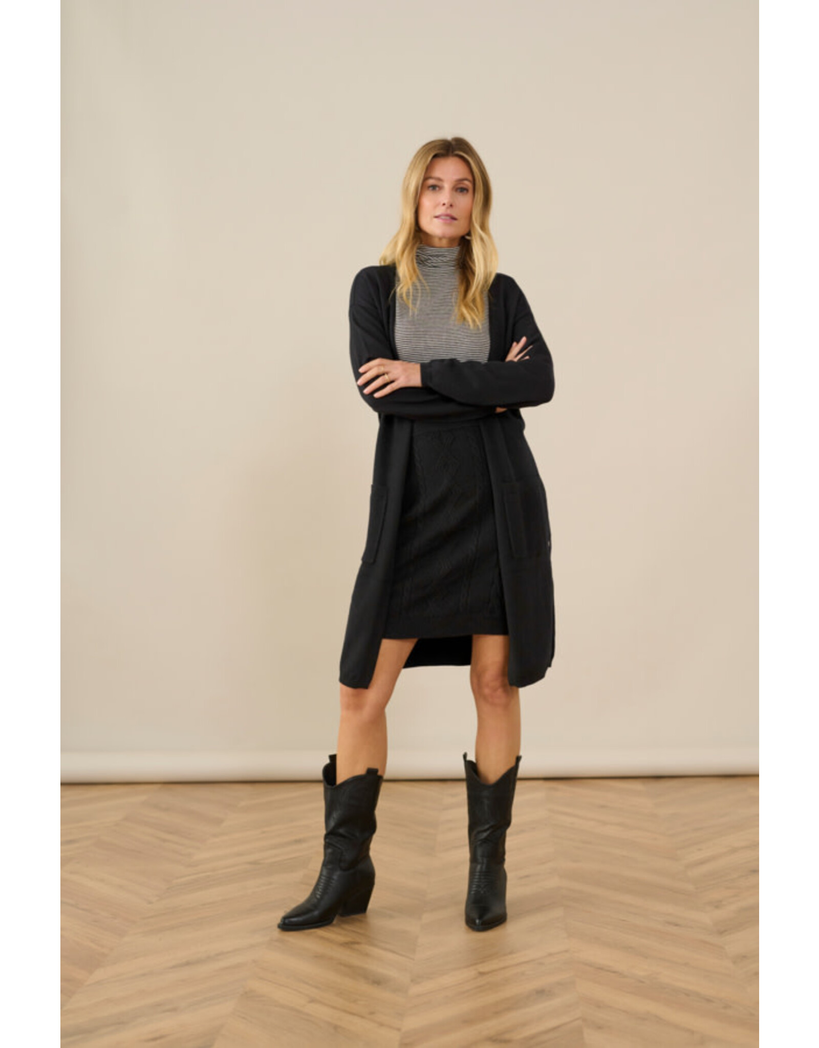 Cream Cream - Amma Striped Turtleneck