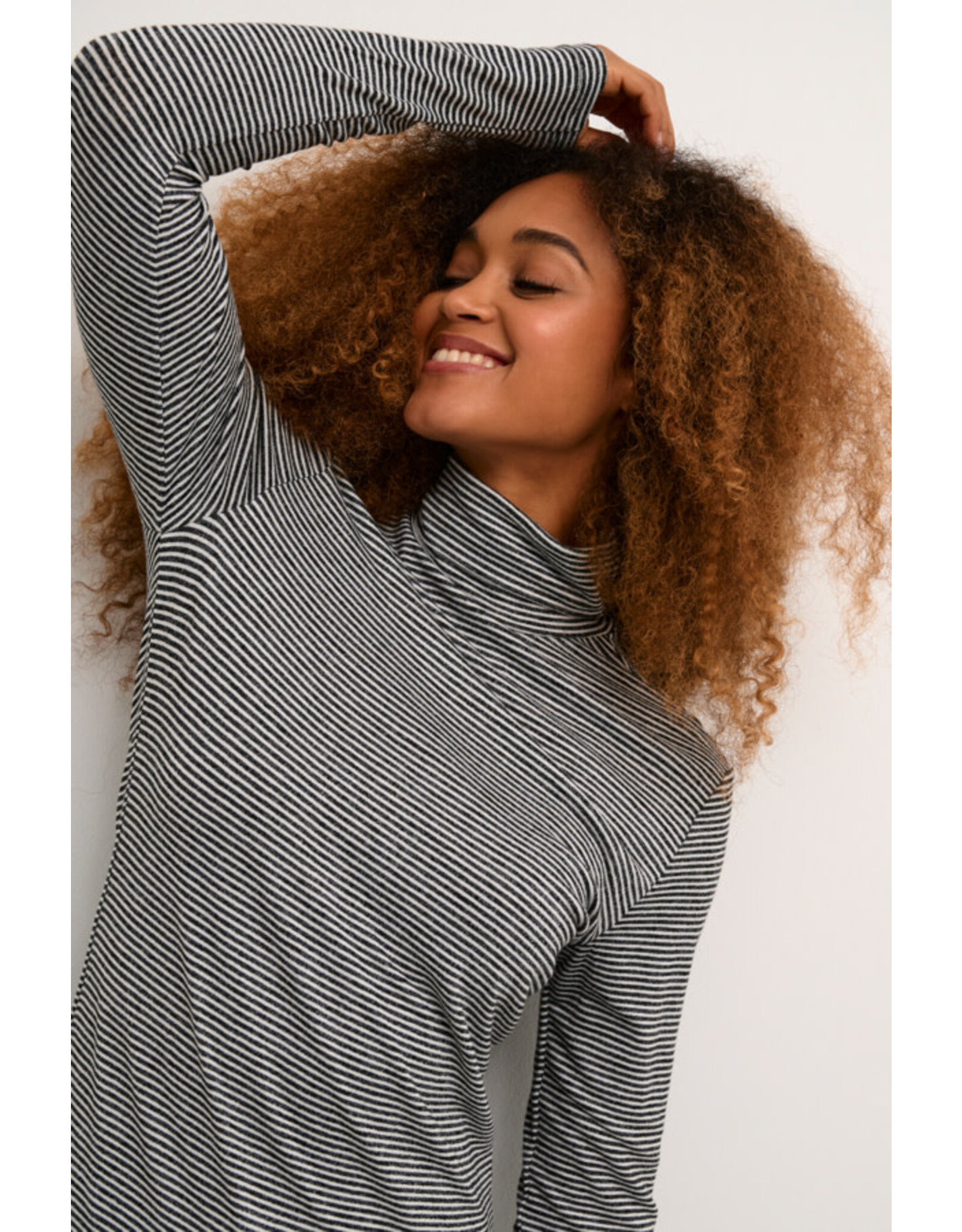 Cream Cream - Amma Striped Turtleneck