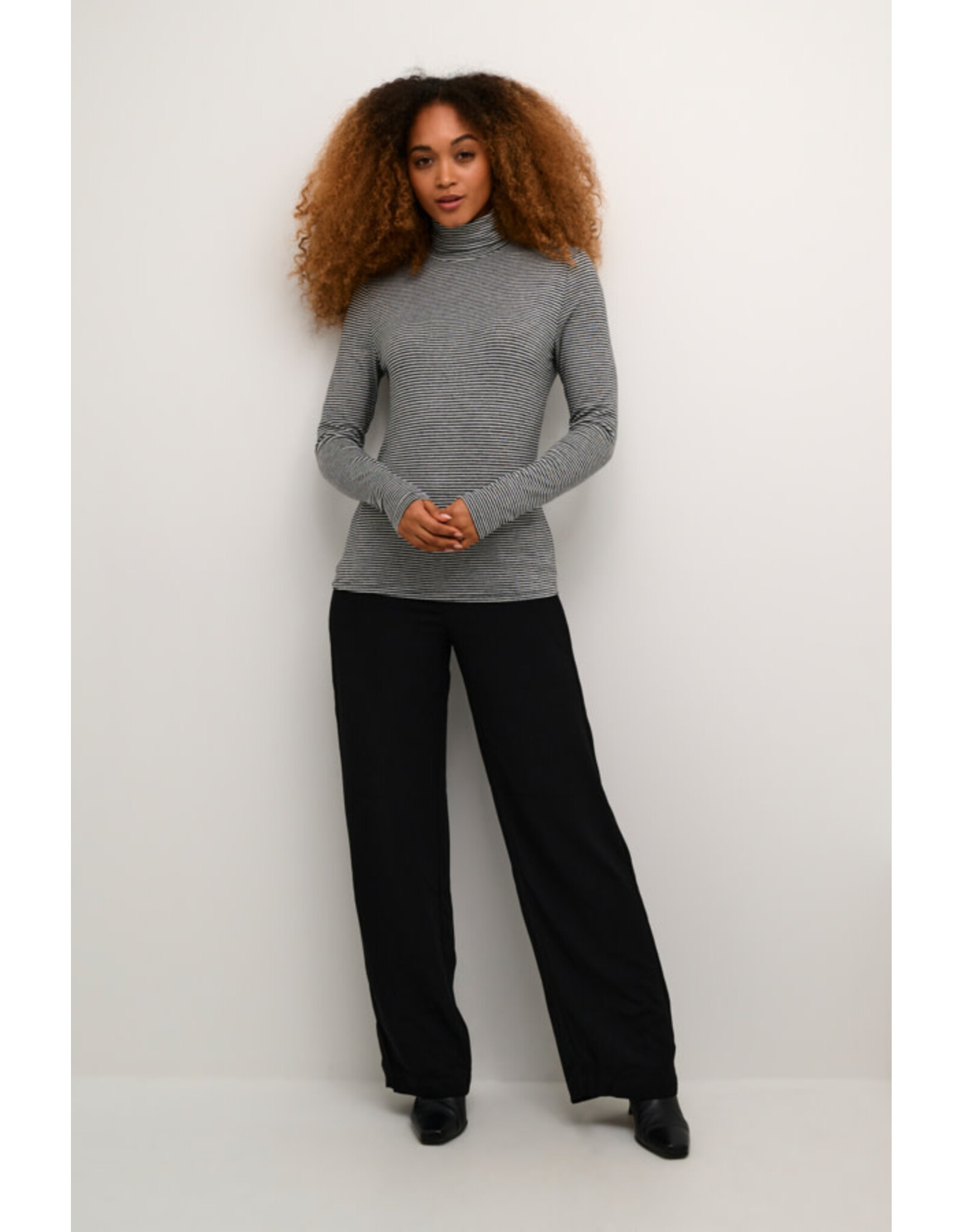 Cream Cream - Amma Striped Turtleneck