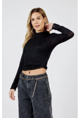 Sadie & Sage Sadie & Sage - Flagship Stretch Lace Top (Black)