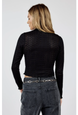Sadie & Sage Sadie & Sage - Flagship Stretch Lace Top (Black)