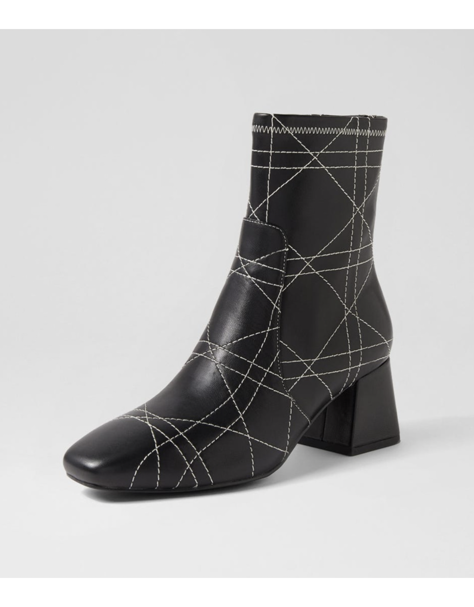 Django and Juliette Django & Juliette - Vian (Black - Cream stitch leather)