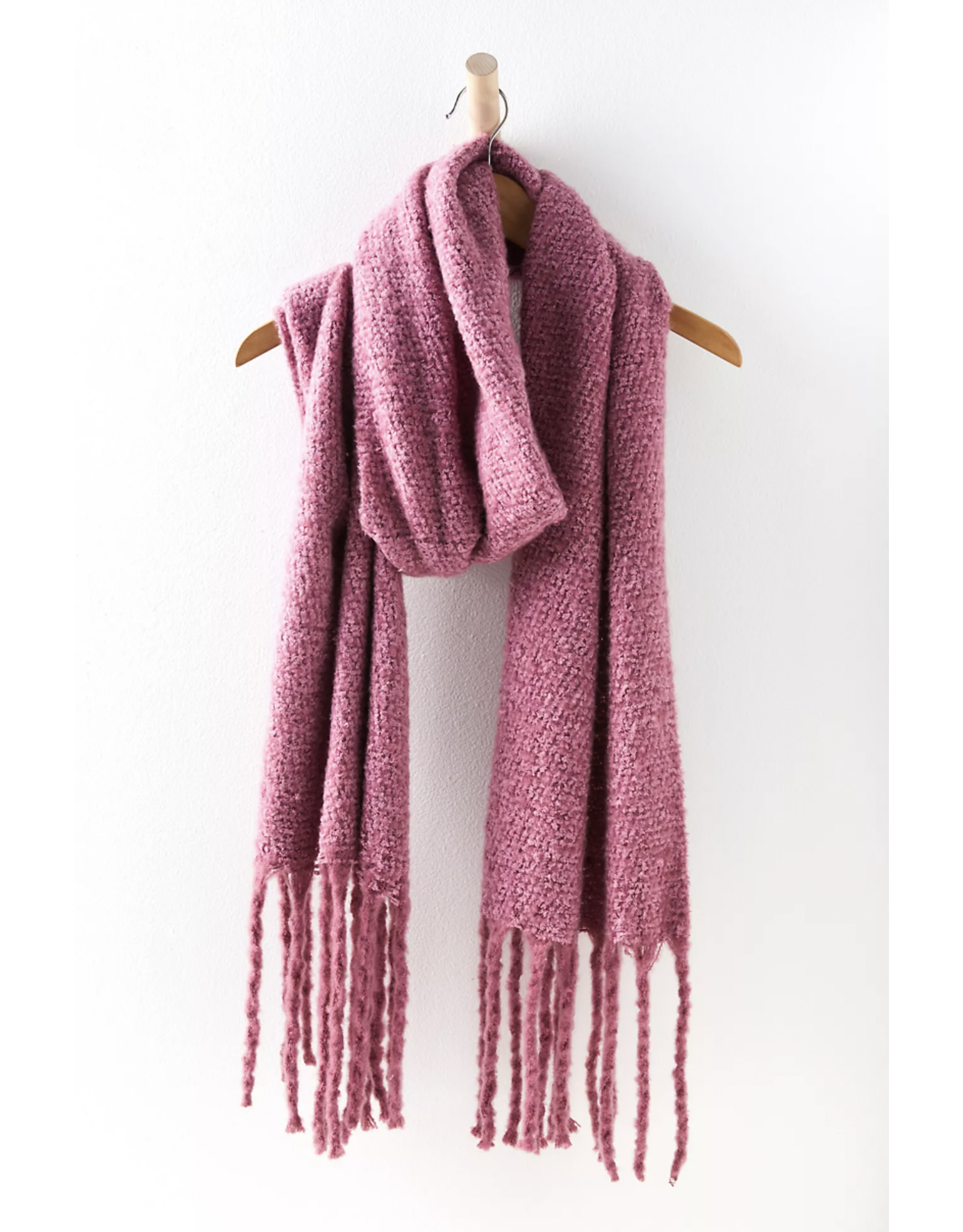 Free people Free People - Shetland Recycled Blend Fringe Scarf (Sugar Plum)