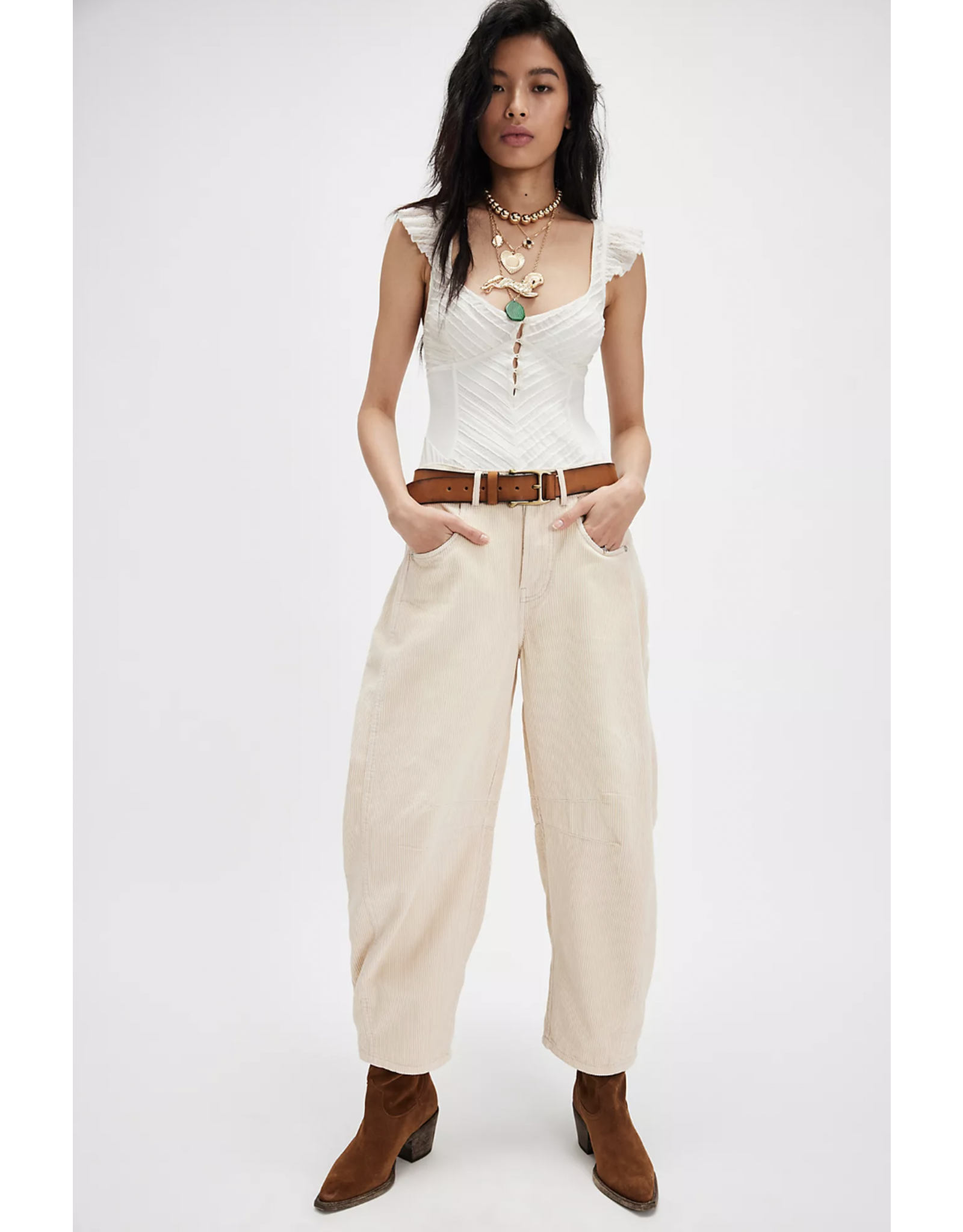 Free people Free People - Good Luck Cord (Crystal Grey)