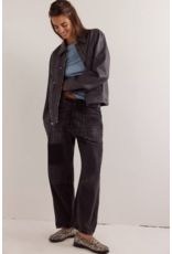 Free people Free People - Moxie Low Slung Pull on Barrel Jean (Nighthawk)
