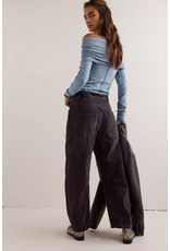 Free people Free People - Moxie Low Slung Pull on Barrel Jean (Nighthawk)