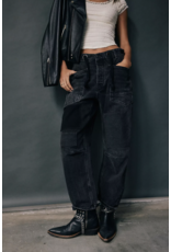 Free people Free People - Moxie Low Slung Pull on Barrel Jean (Nighthawk)
