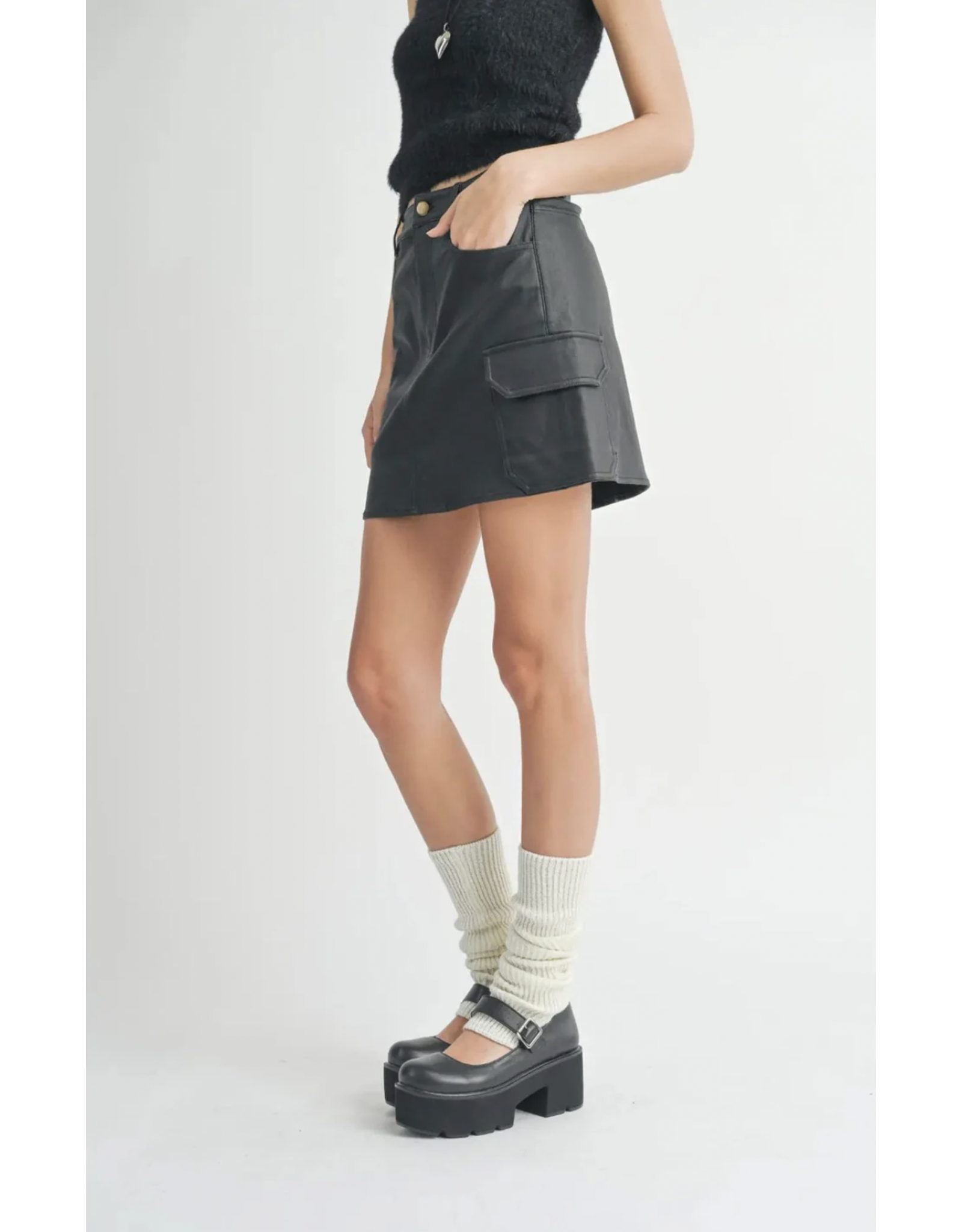 Sadie & Sage Sadie & Sage - Girl On Top Coated Mini (Black)