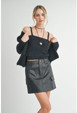 Sadie & Sage Sadie & Sage - Girl On Top Coated Mini (Black)