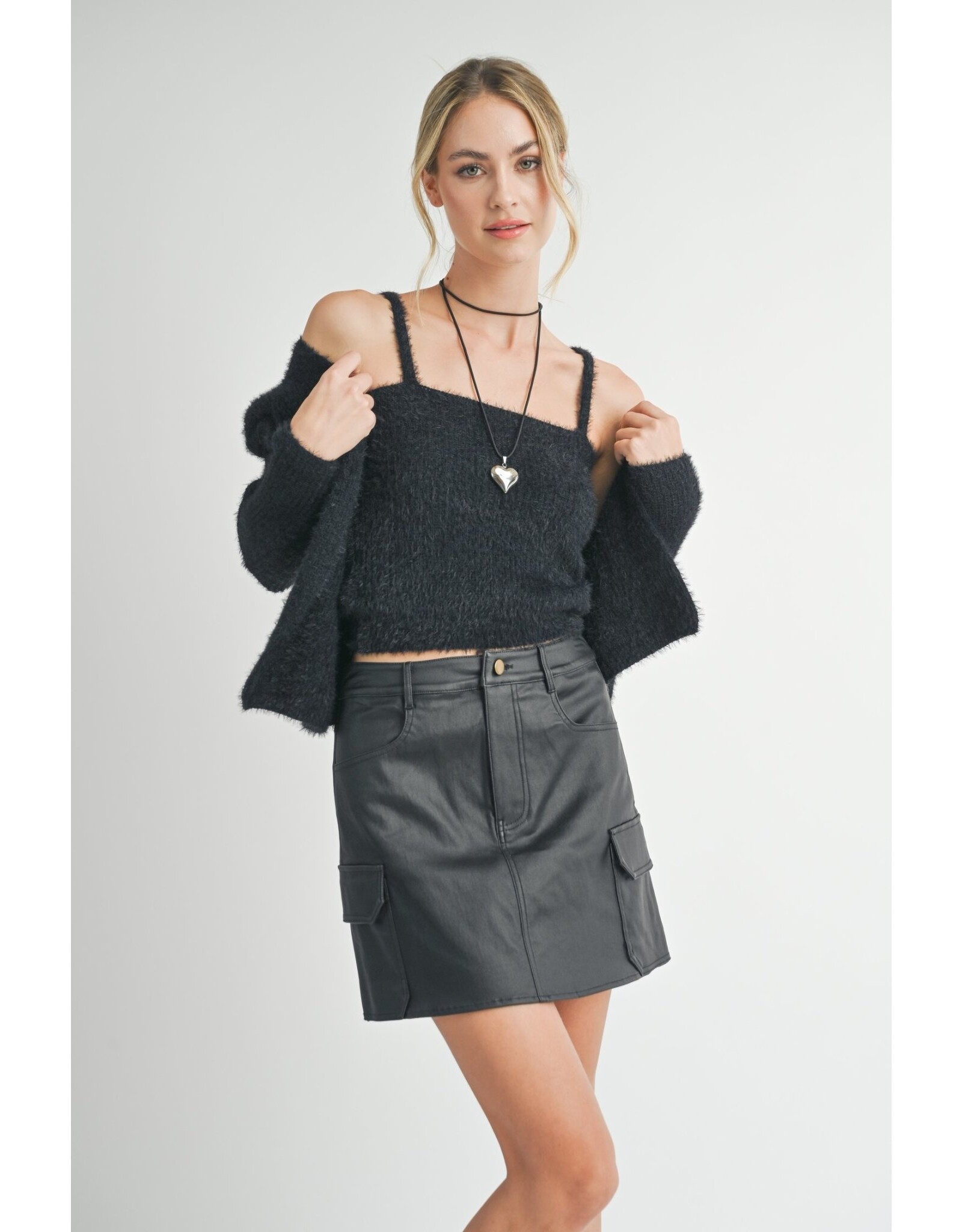 Sadie & Sage Sadie & Sage - Girl On Top Coated Mini (Black)