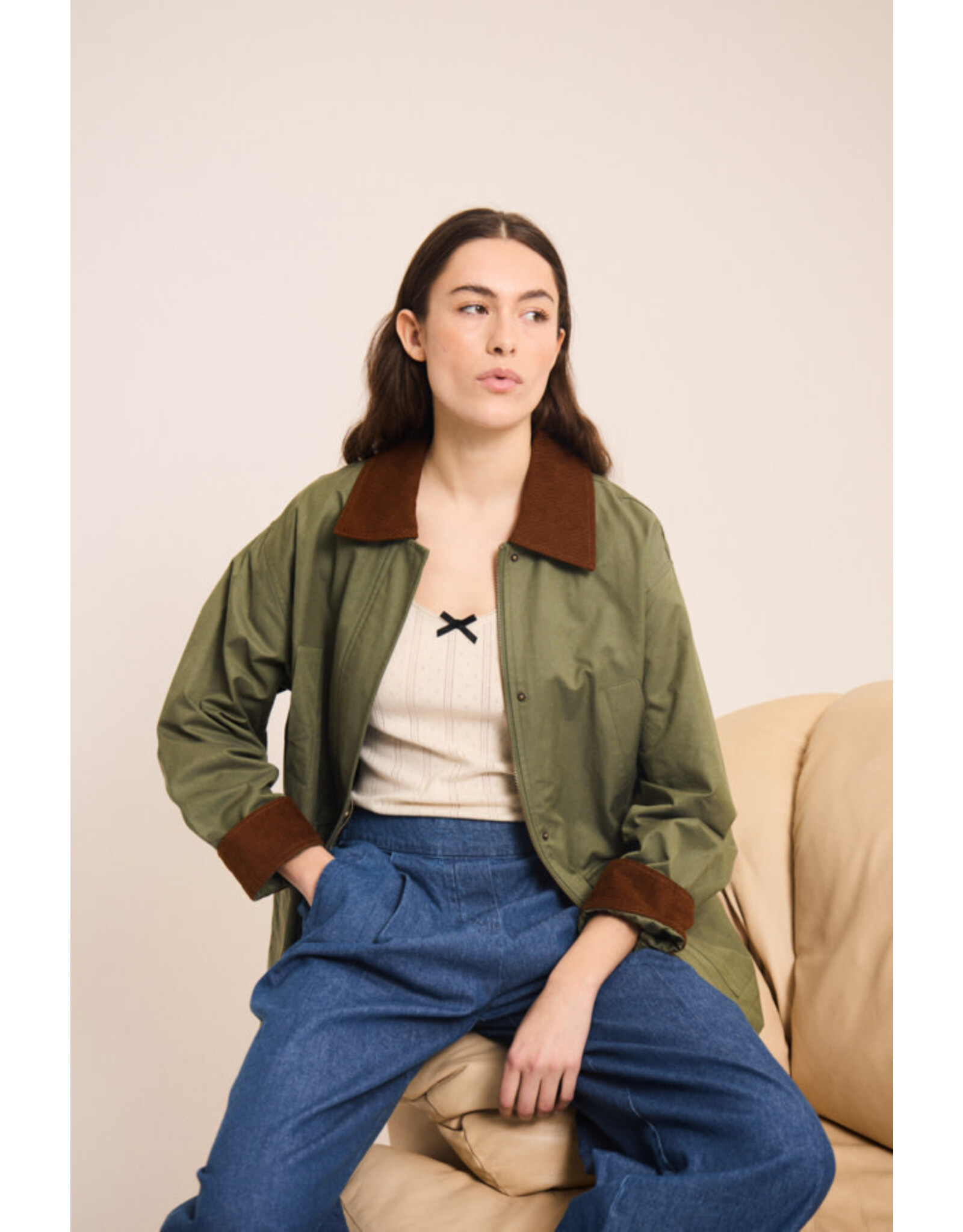 ICHI ICHI - Pellanna Jersey Top (Almond Milk)