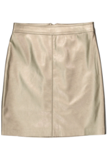 Garcia Garcia - Metallic Faux Leather Skirt (Bronze Gold)
