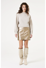 Garcia Garcia - Metallic Faux Leather Skirt (Bronze Gold)