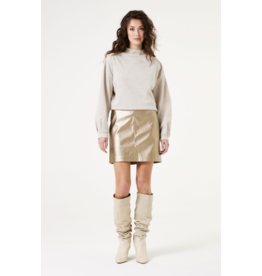 Garcia Garcia - Metallic Faux Leather Skirt (Bronze Gold)