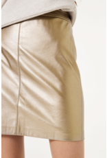 Garcia Garcia - Metallic Faux Leather Skirt (Bronze Gold)